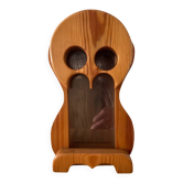Vintage owl money box in solid pine