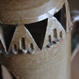 Stoneware photophore "the Cyclades" 1970s