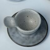 Modular Indonesian ceramic tableware service (6 elements + cups)