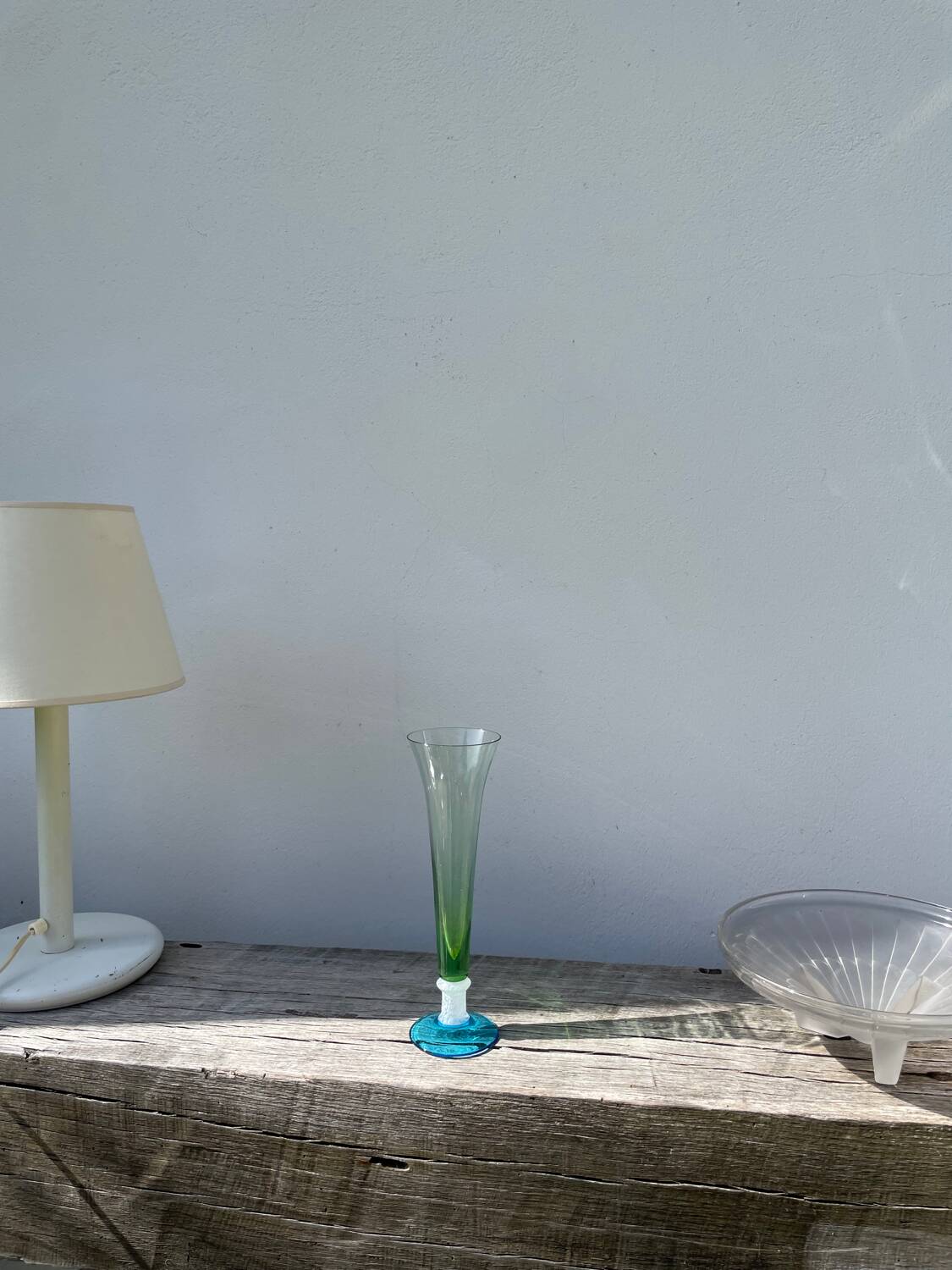 Multicolored Clichy glass vase