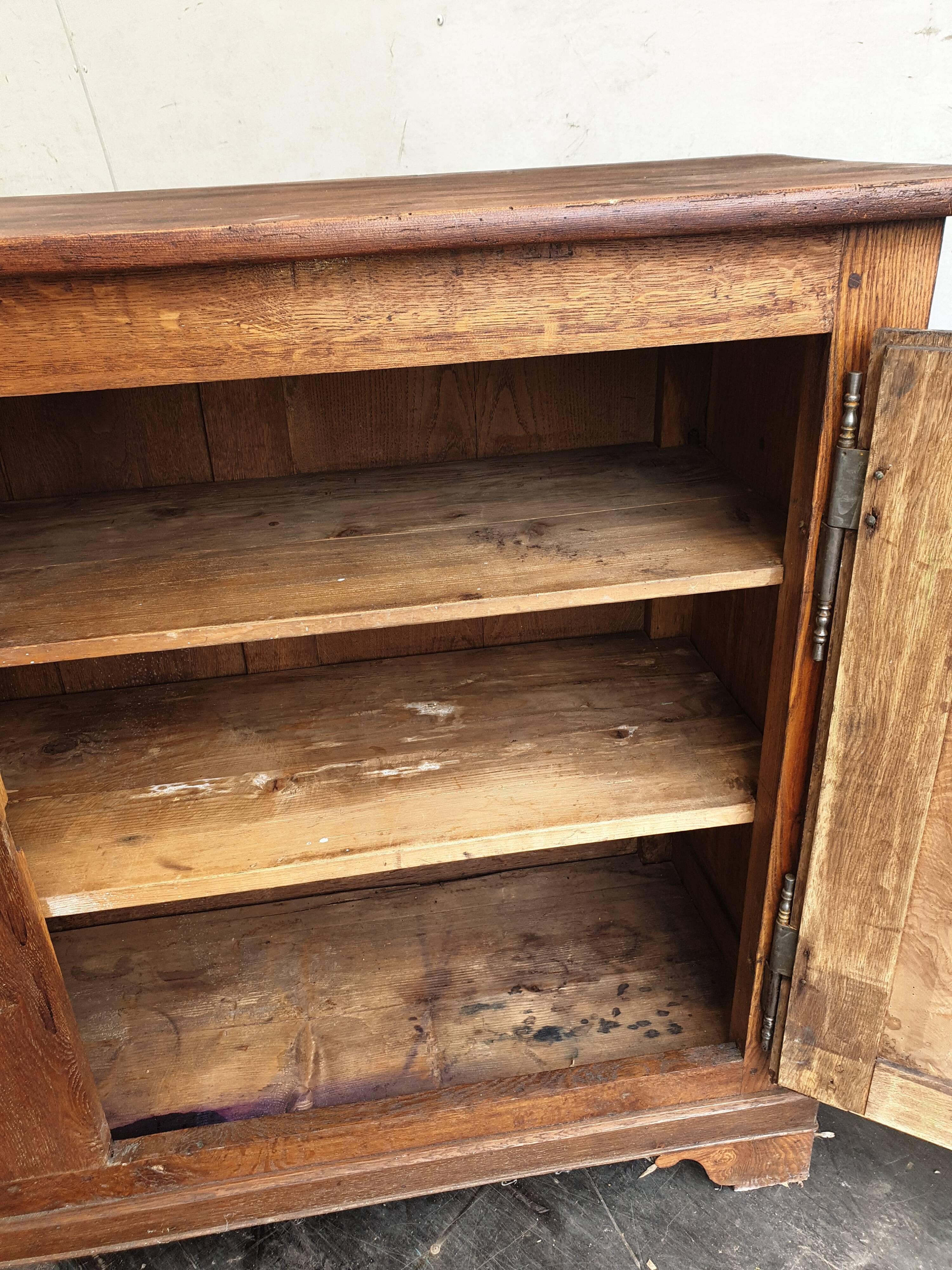 19th century farm sideboard in solid wood