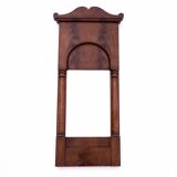 Mahogany mirror from the late 19th century, Northern Europe.