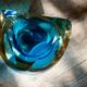 Diamond ashtray in Murano glass by Seguso