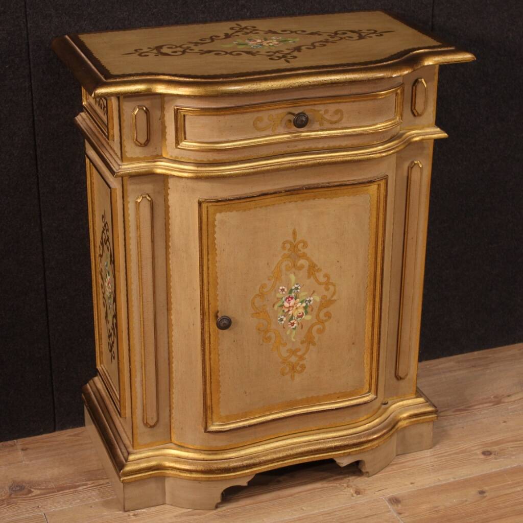 Tuscan lacquered and painted sideboard