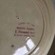Set de 9 assiettes en faience 19e oiseaux Longwy