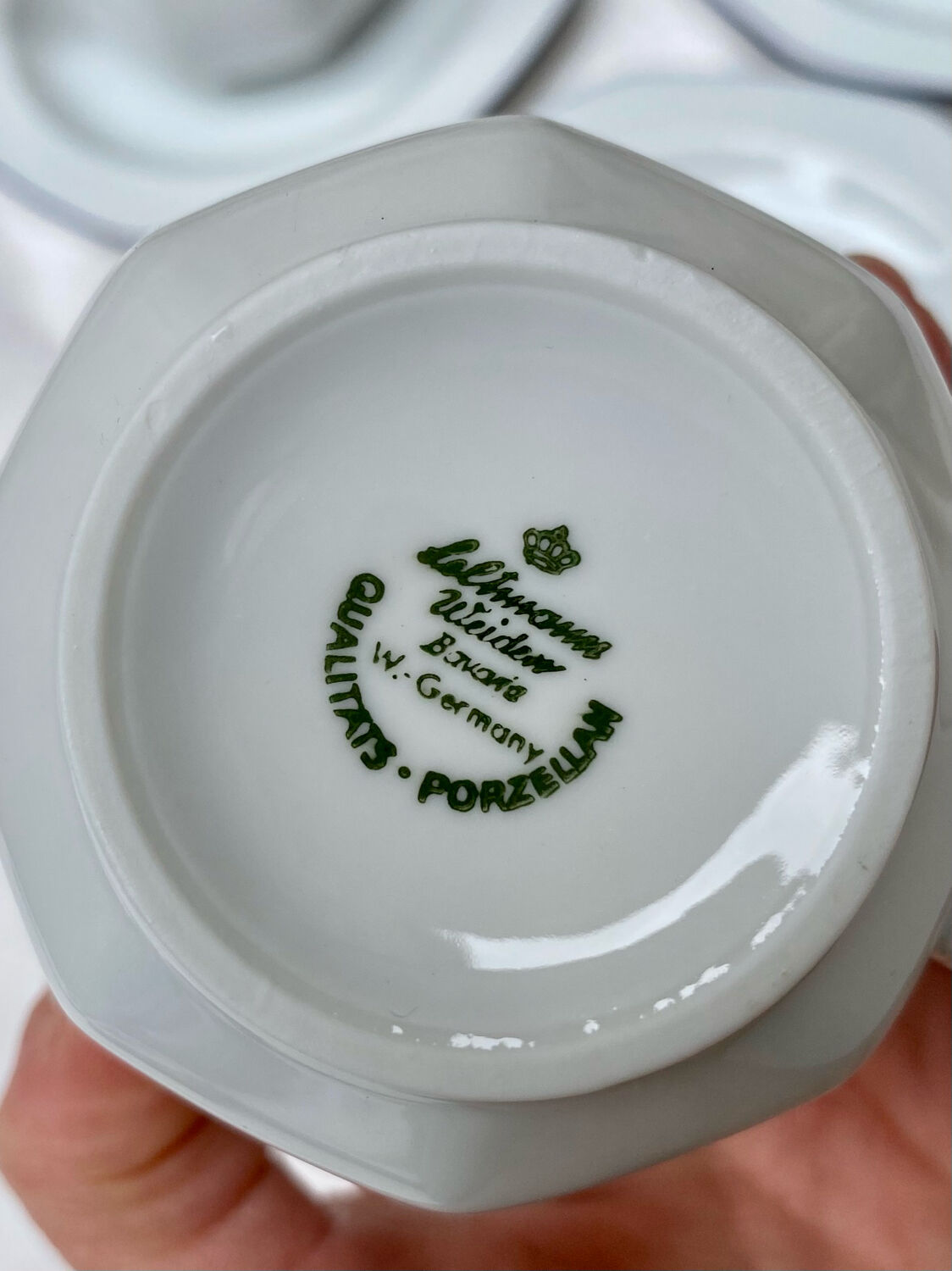 Set of 6 porcelain tea/coffee cups Seltmann Weiden Bavaria