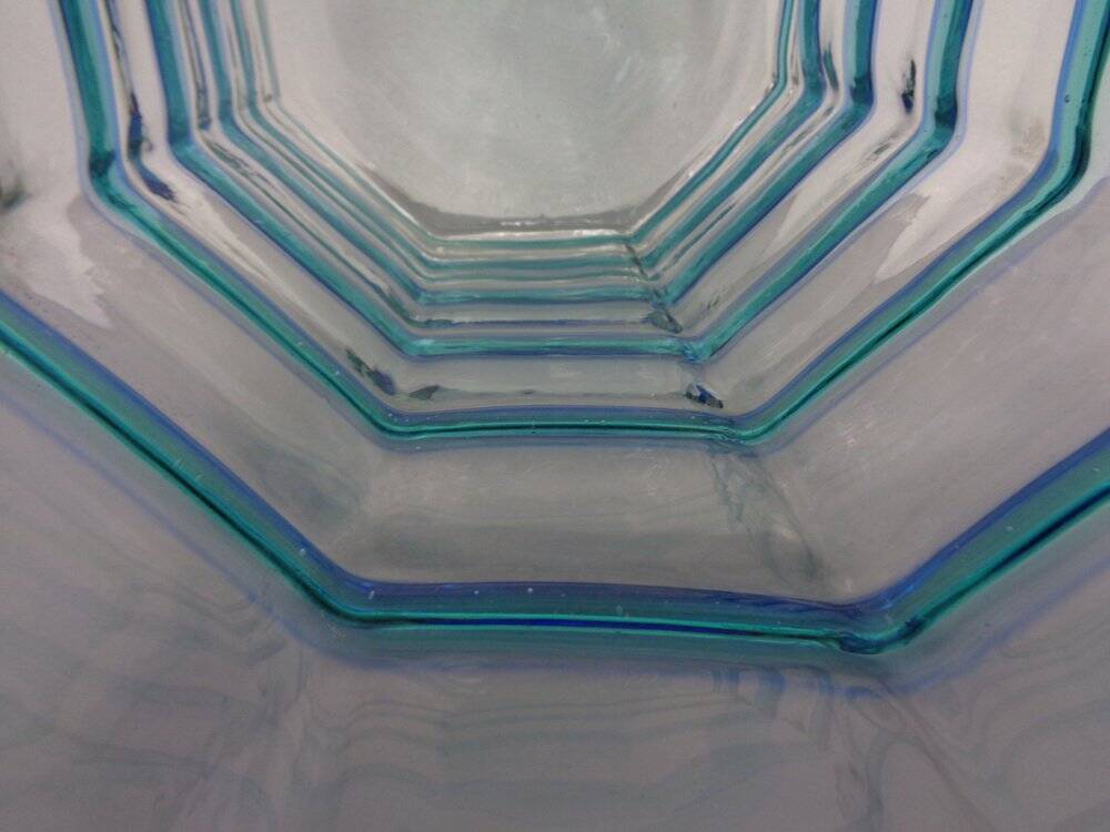 Large French filigree vase in crystal glass, 1960s