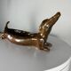 Dachshund ceramic dish 1960 france vintage