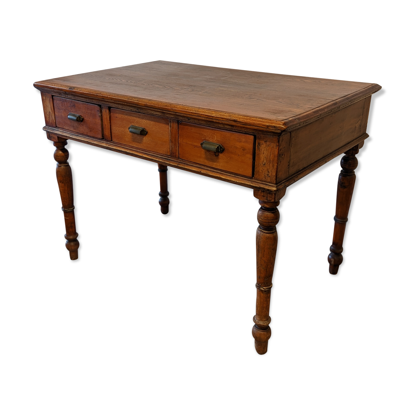 Early 20th century pine desk table