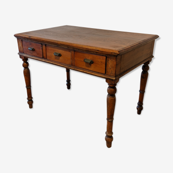 Pine desk table early 20th