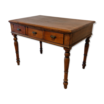 Pine desk table early 20th