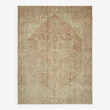 1970s 246 cm x 326 cm beige wool carpet