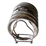 Silver metal coaster 80's