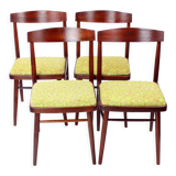 Set of 4 dining chairs in oak by ton, czechoslovakia 1960s