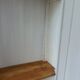 Bonnetière, vintage shallow dresser re-enchanted in pearl grey.