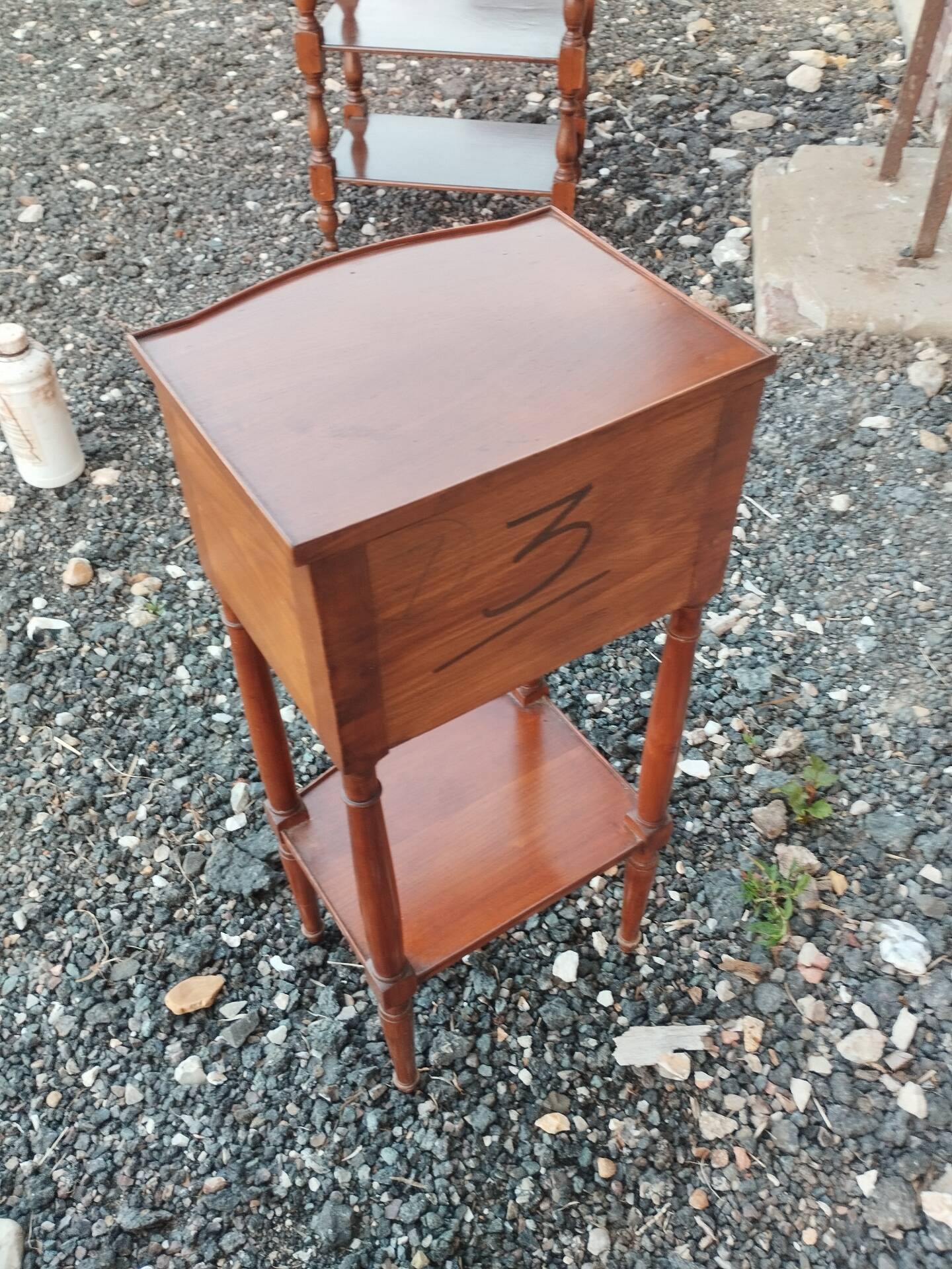 Antique bedside table in Louis XVI style