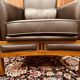 Classic Art Deco Armchair Black High