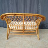 Rattan bench