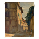 Sunny street scene, oil on canvas signed 1930.