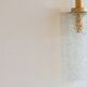 Carl fagerlund style cylindrical textured glass pendant light