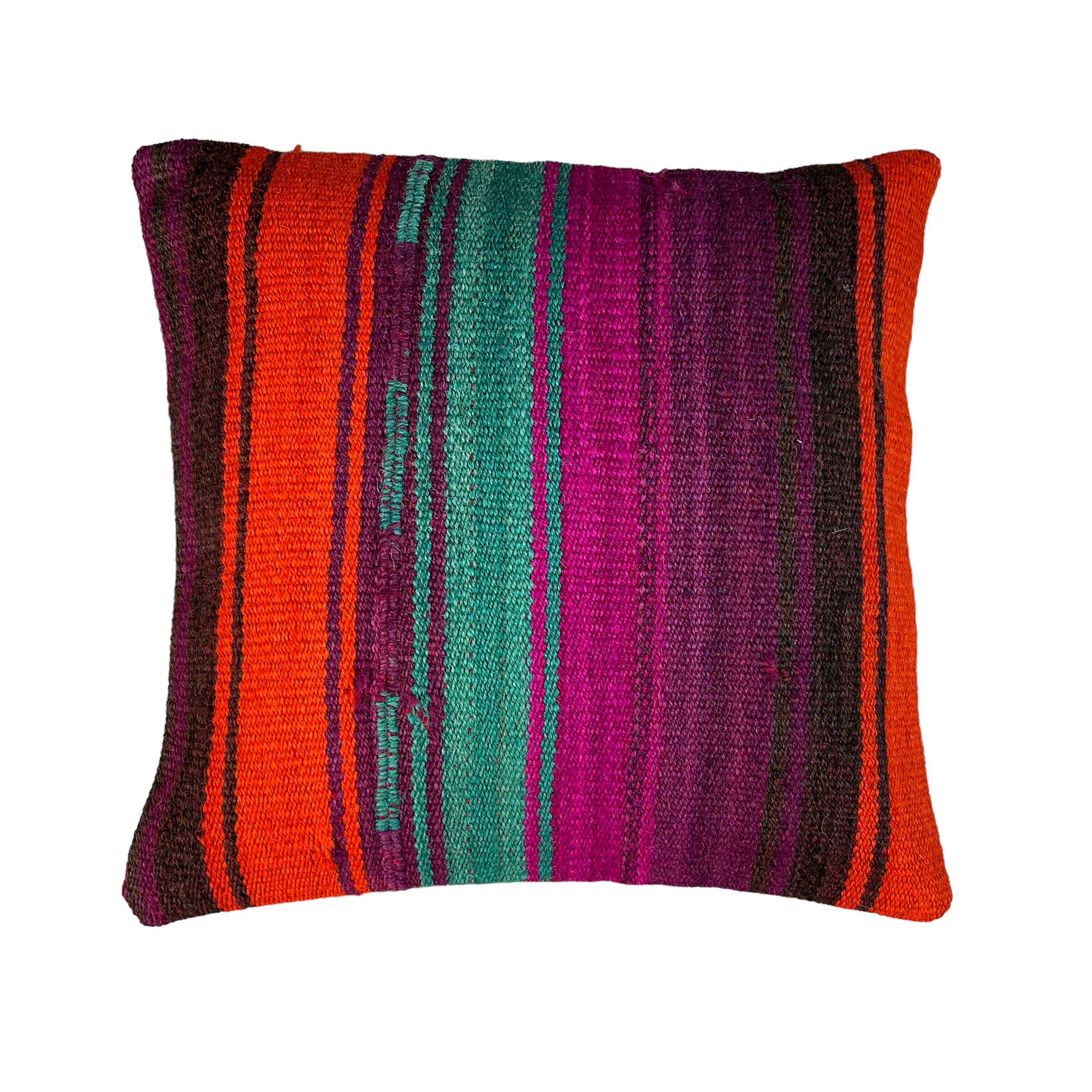 Vintage turkish kilim cushion cover , 40 x 40 cm