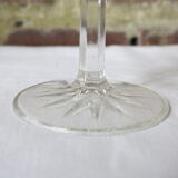 8 glasses with semi-crystal stems