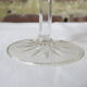 8 glasses with semi-crystal stems