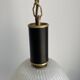 1950s glass globe pendant light