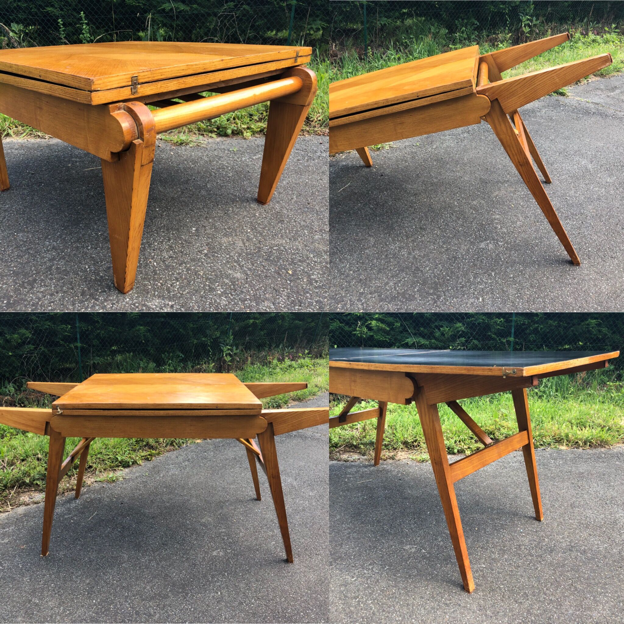 Table convertible coffee table dining table design 1950