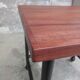 Table basse teck et métal
