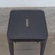 Pair of black metal stools