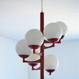Ceiling chandelier Vintage design lamp from the 60s/70s space age