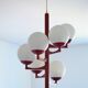 Ceiling chandelier Vintage design lamp from the 60s/70s space age