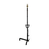 19th century wrought iron floor lamp
