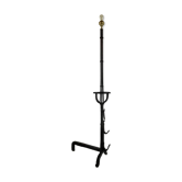 19th century wrought iron floor lamp