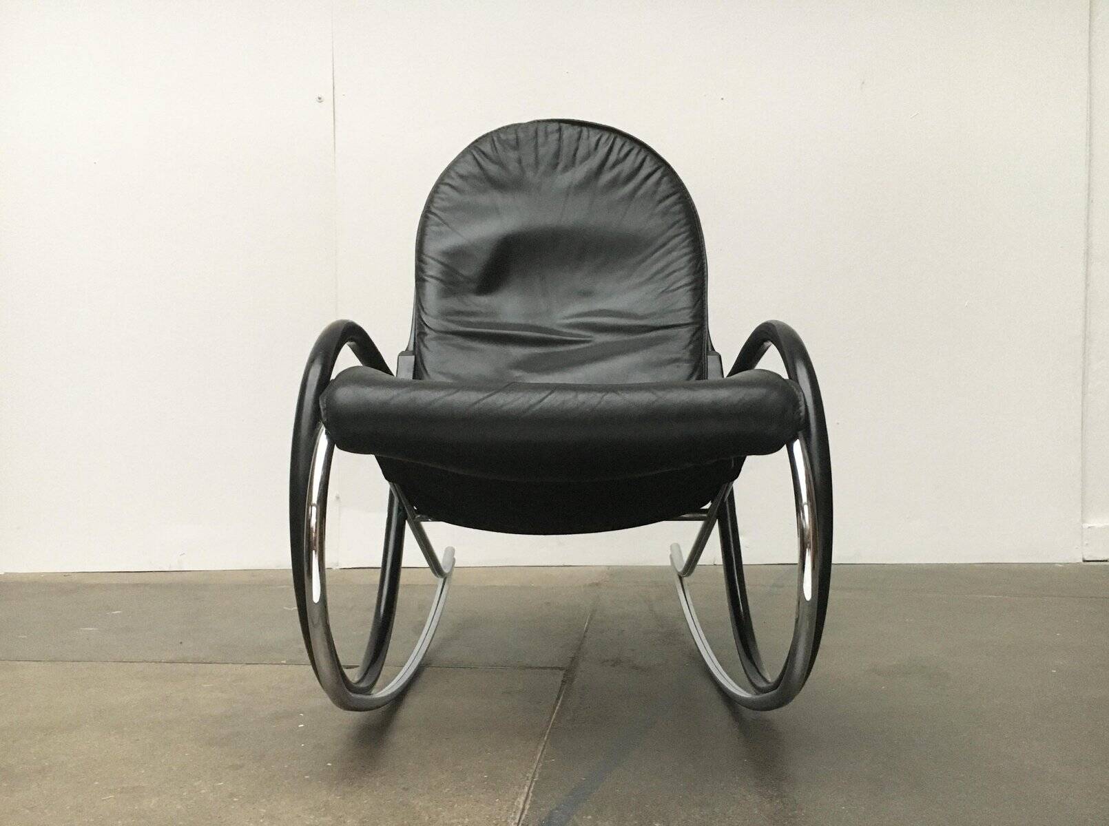 Chaise à bascule Vintage Swiss Nonna par Paul Tuttle pour Strässle