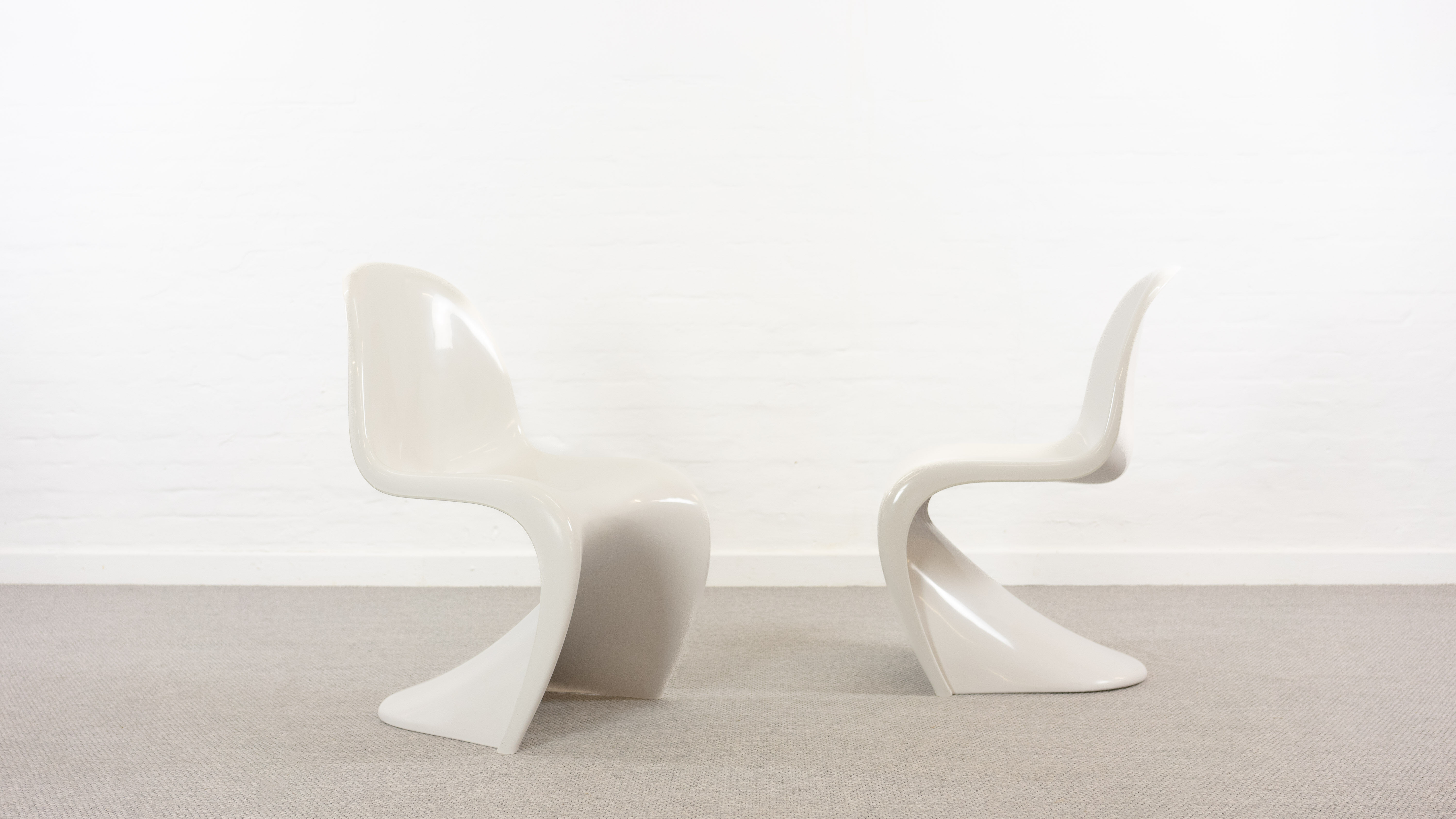 Pair of Panton Chairs by Verner Panton for Fehlbaum / Herman Miller 1976