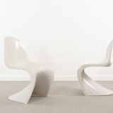 Pair of Panton Chairs by Verner Panton for Fehlbaum / Herman Miller 1976