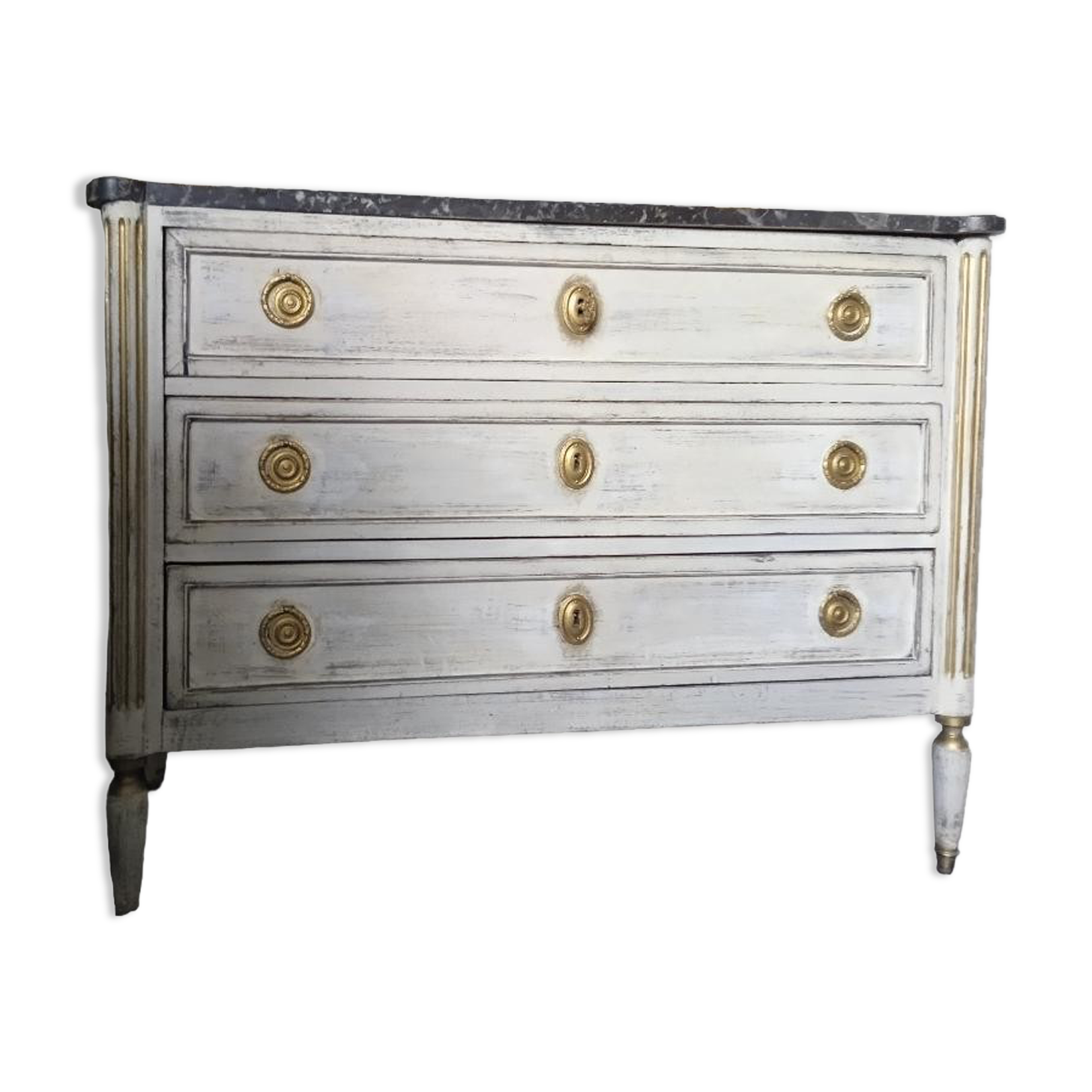 Louis philippe patinated chest of drawers