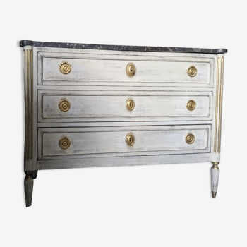 Louis philippe patinated chest of drawers