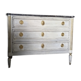 Louis philippe patinated chest of drawers
