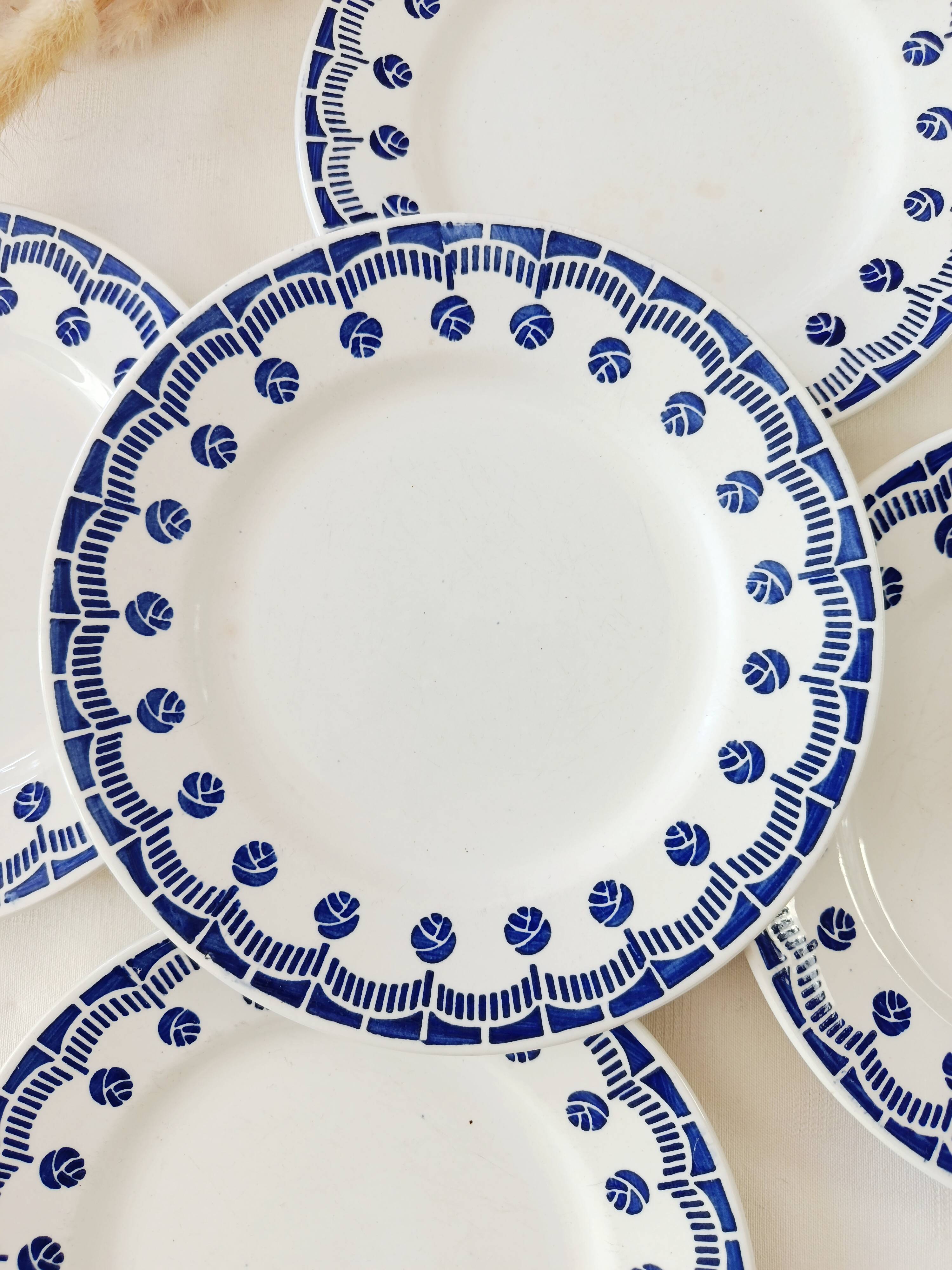 Lot de 5 assiettes a dessert Ceranord