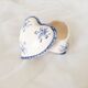 Small box of earthenware in the shape of a Heart, signed LBP limoges