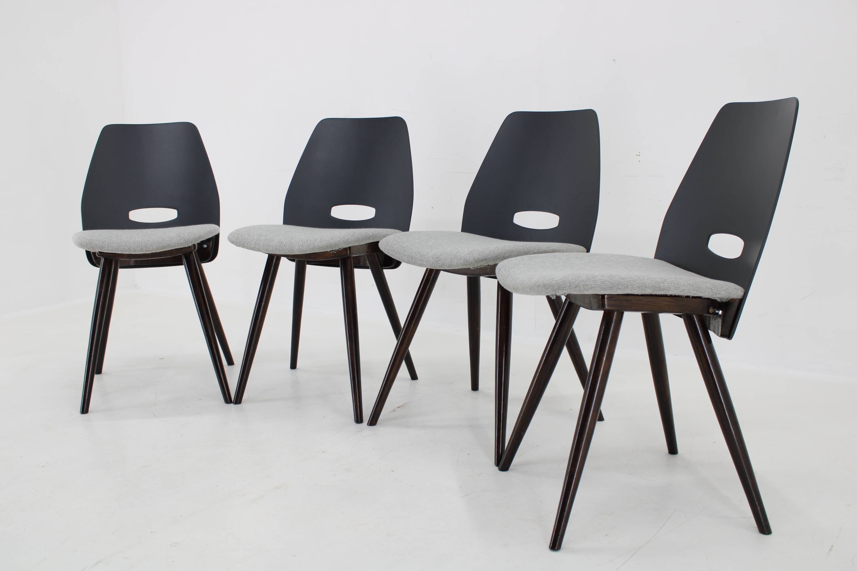 1960s Set of Four Dining Chairs by Tatra, Czechoslovakia