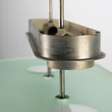 Lumi Milano Mid-Century Chandelier in Brass and Glass – Italy, 1970s