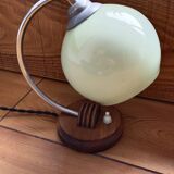 Art deco opaline desk lamp