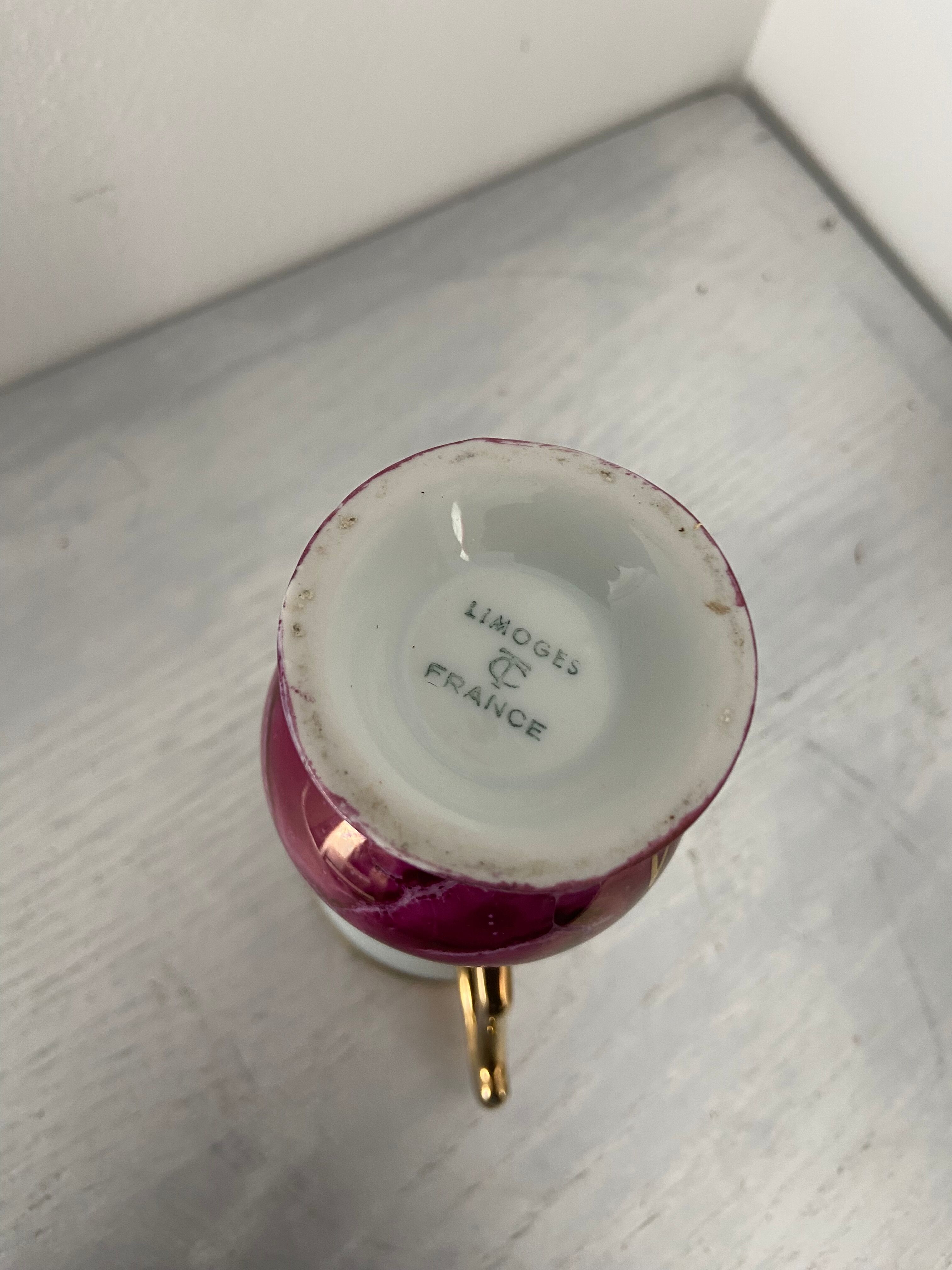 Small Limoges porcelain vase