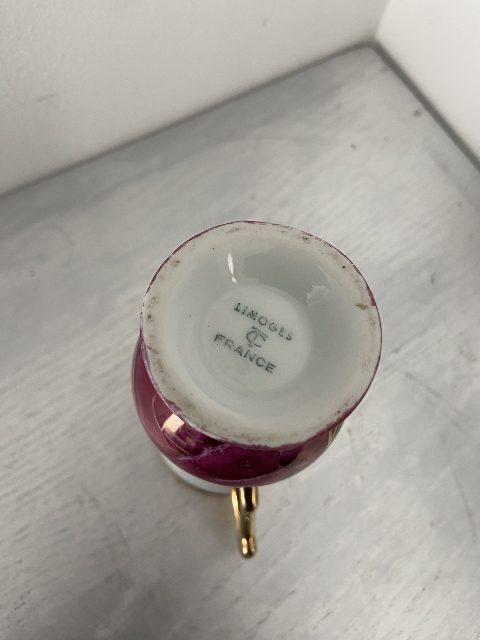 Small Limoges porcelain vase