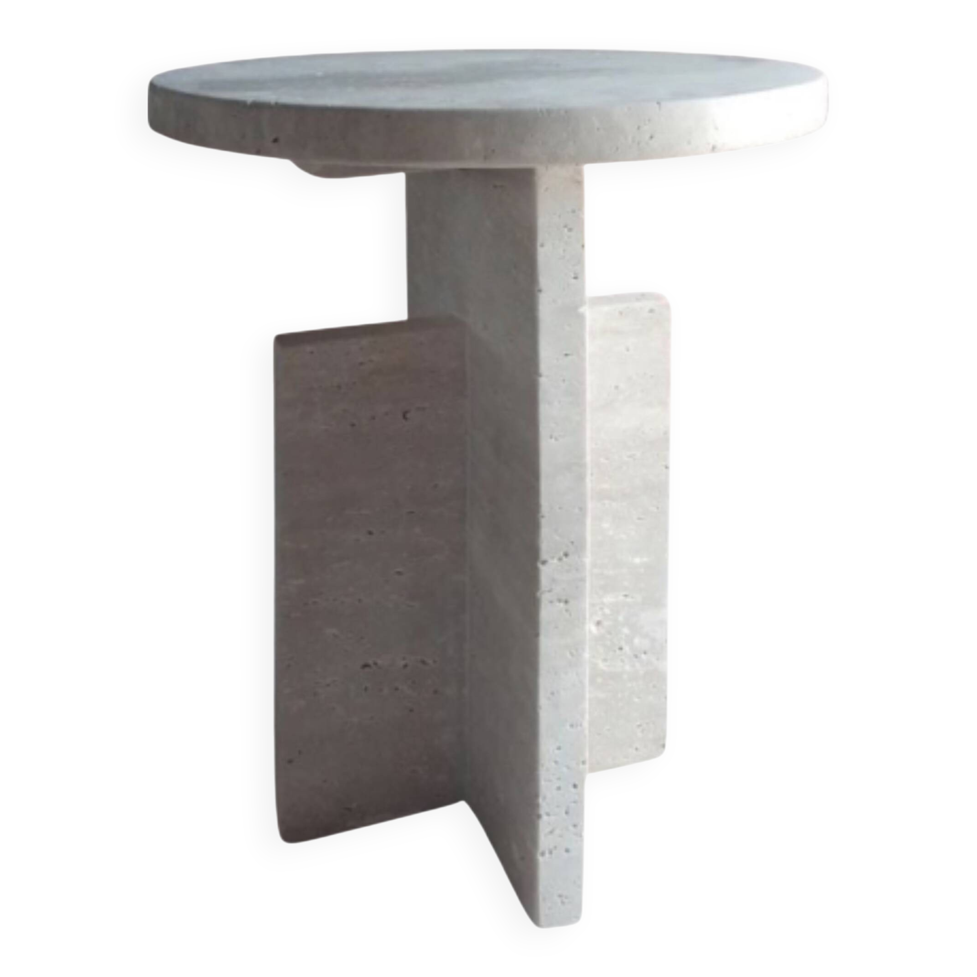 La Greca Side Table - Natural Travertine