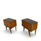 Paire de tables de chevet italiennes, milieu XXème